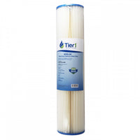 20 inch x 4.5 inch Whole House Pleated Polyester Water Filter by Tier1 (5 Micron) - Whole House Cartridges - 20.86 - DiscountFilterStore.com