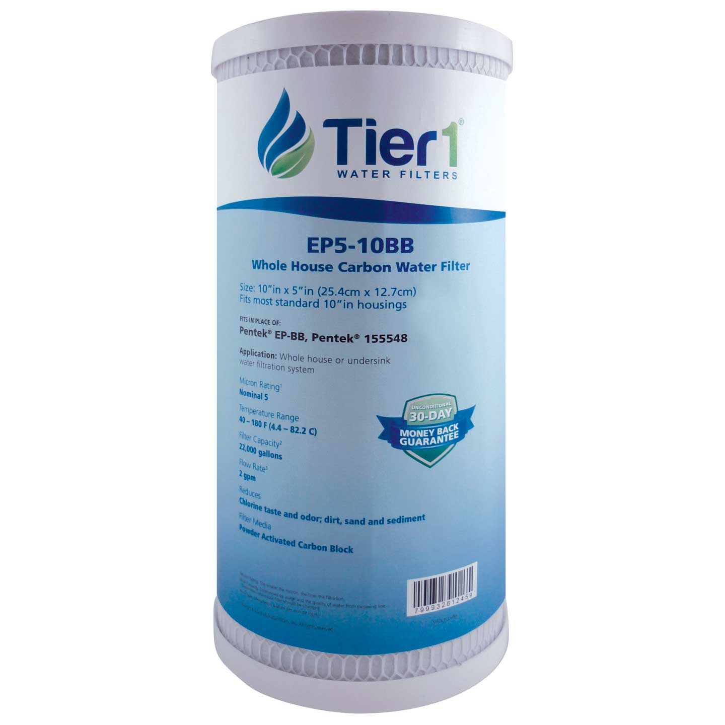 EP-BB 155548-43 Pentek Carbon Filter Cartridge Comparable Replacement Kit with O-ring and Lubricant by Tier1 - Whole House Cartridges - 26.98 - DiscountFilterStore.com