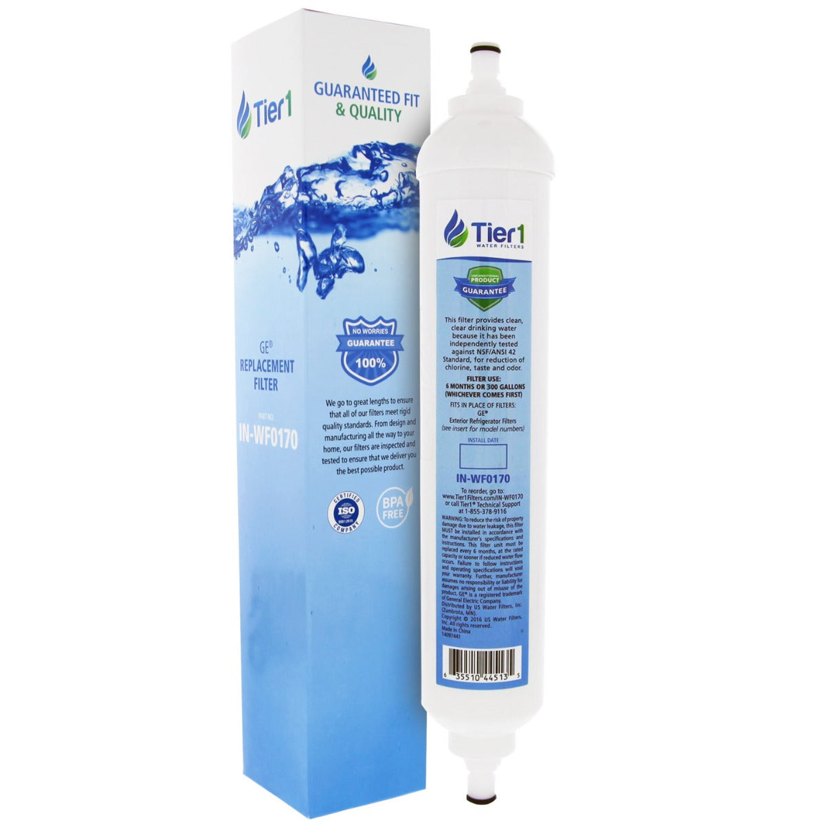GXRTQR GE SmartWater Inline Comparable Replacement Cartridge by Tier1 - Inline & RO Filters - 8.39 - DiscountFilterStore.com