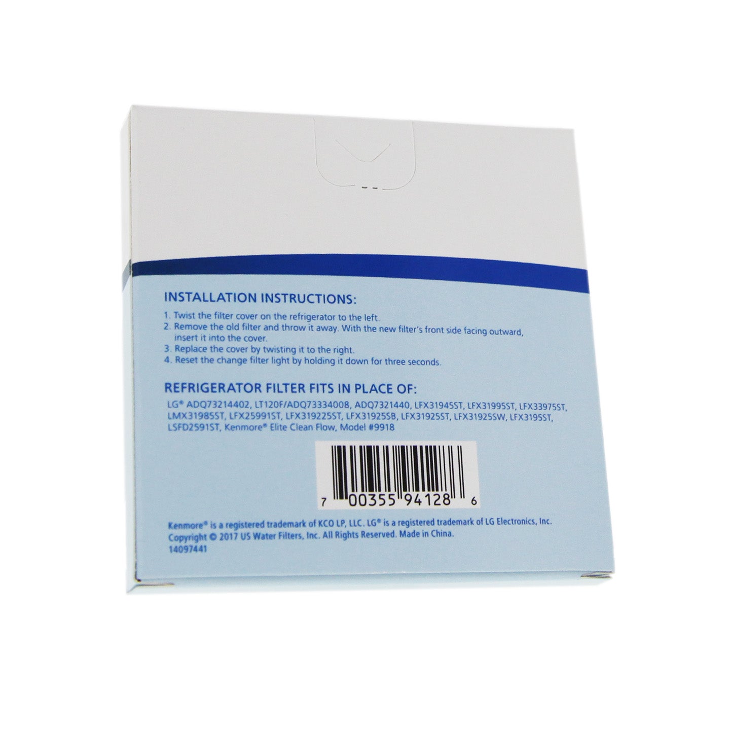 LT120F LG Refrigerator Air Filter: Comparable Replacement by Tier1 - Refrigerator Filters - 6.32 - DiscountFilterStore.com