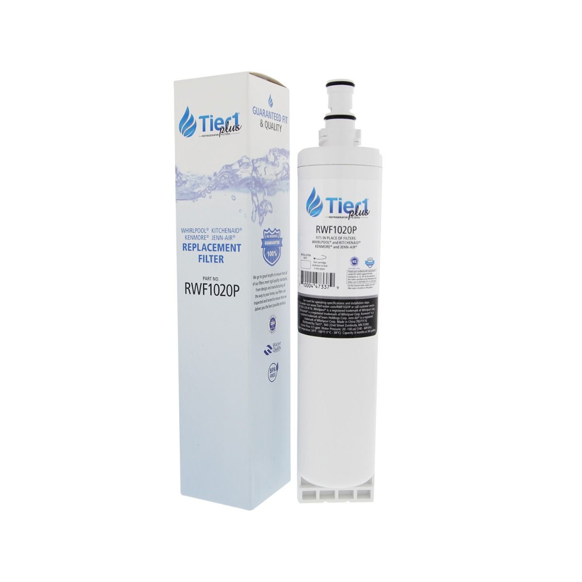 EDR5RXD1 EveryDrop 4396508/4396510 Whirlpool Comparable Lead and Mercury Reducing Refrigerator Water Filter By Tier1 Plus - Refrigerator Filters - 27.29 - DiscountFilterStore.com