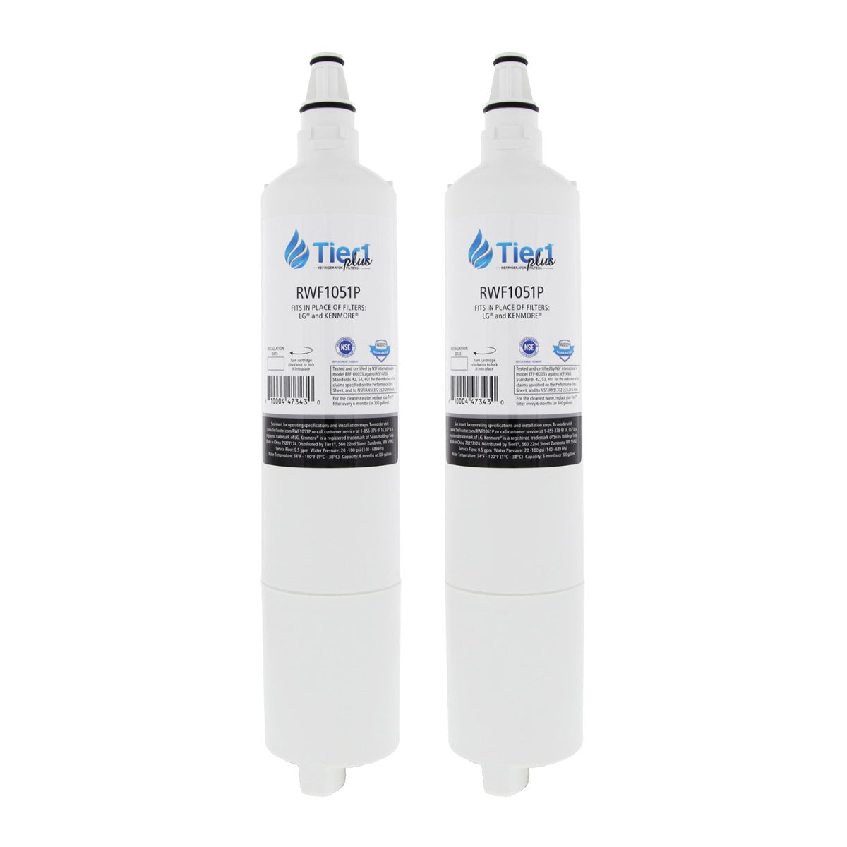 5231JA2006A / LT600P LG Comparable Lead and Mercury Reducing Refrigerator Water Filter By Tier1 Plus - Refrigerator Filters - 24.49 - DiscountFilterStore.com