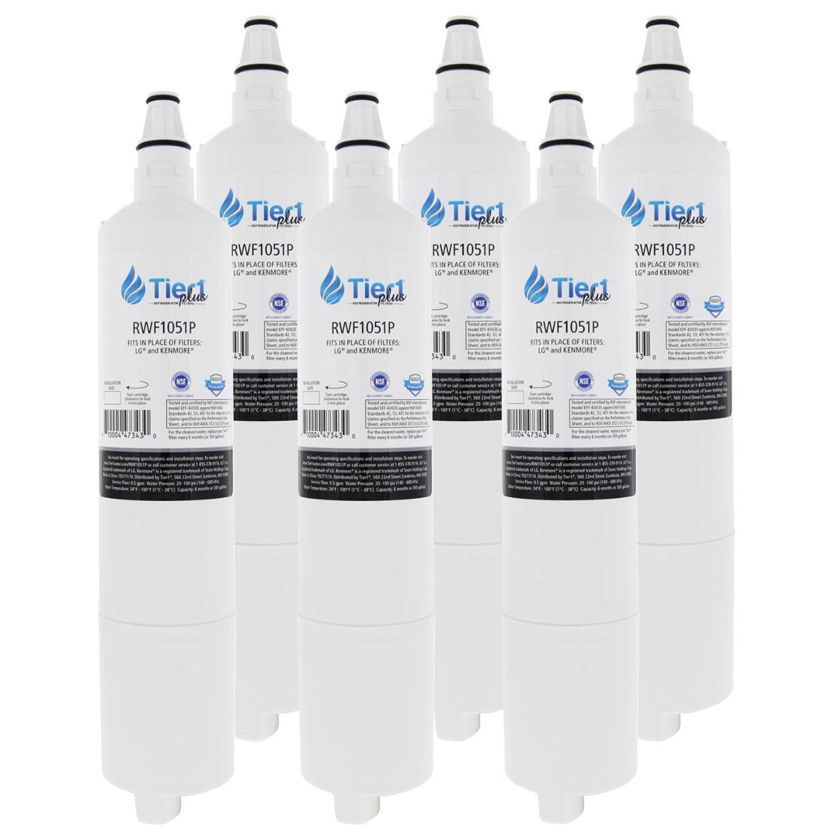 5231JA2006A / LT600P LG Comparable Lead and Mercury Reducing Refrigerator Water Filter By Tier1 Plus - Refrigerator Filters - 24.49 - DiscountFilterStore.com