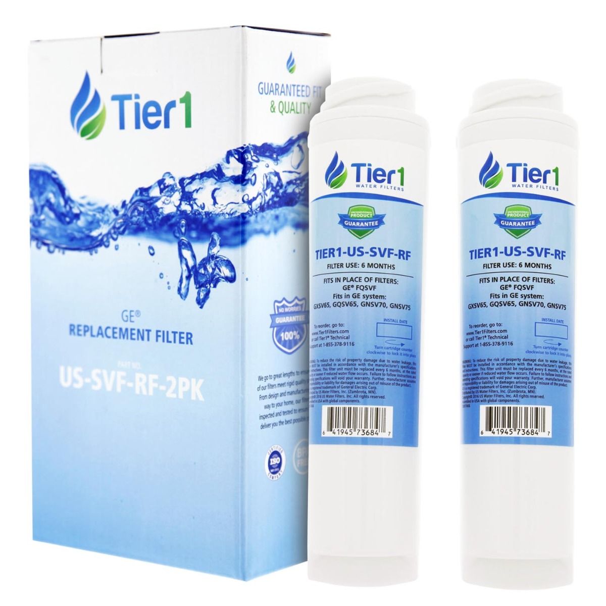 FQSVF GE SmartWater Undersink Water Filter Replacement Cartridge Set By Tier1 - Under Sink Filters - 25.89 - DiscountFilterStore.com