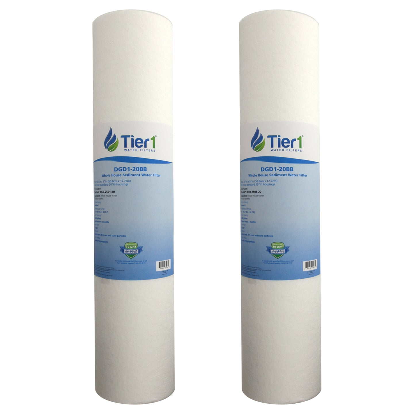 DGD-2501-20 Pentek Comparable Whole House Sediment Water Filter by Tier1 - Whole House Cartridges - 18.97 - DiscountFilterStore.com