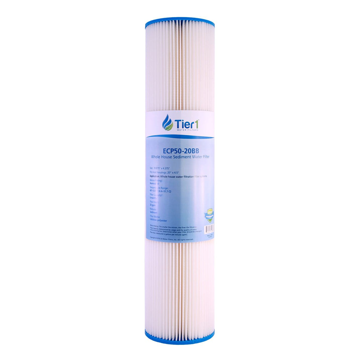 ECP50-20BB Pentek Comparable Replacement Filter Cartridge by Tier1 - Whole House Cartridges - 18.3 - DiscountFilterStore.com
