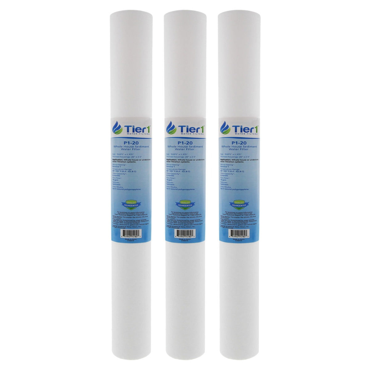 P1-20 Pentek Comparable Sediment Water Filter by Tier1 - Whole House Cartridges - 12.14 - DiscountFilterStore.com
