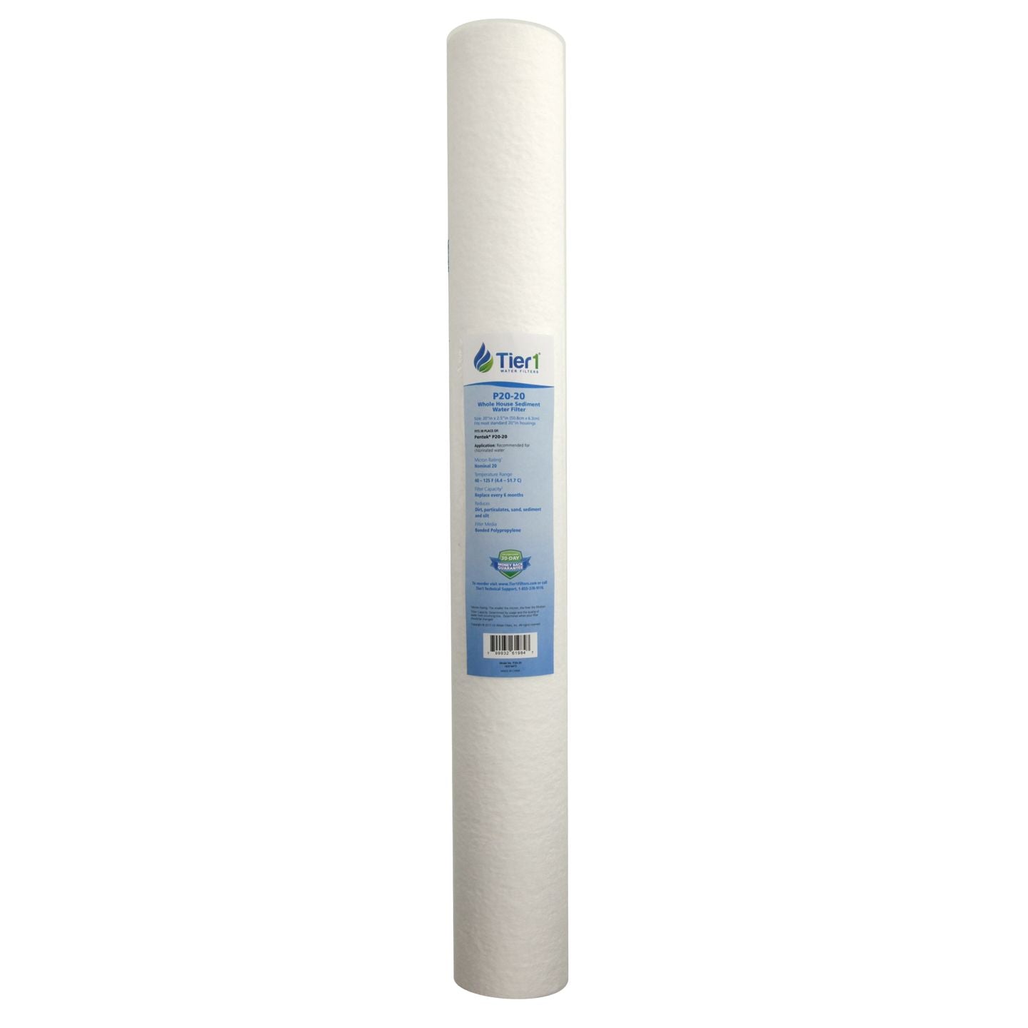 P20-20 Tier1 Sediment Water Filter - Whole House Cartridges - 12.42 - DiscountFilterStore.com