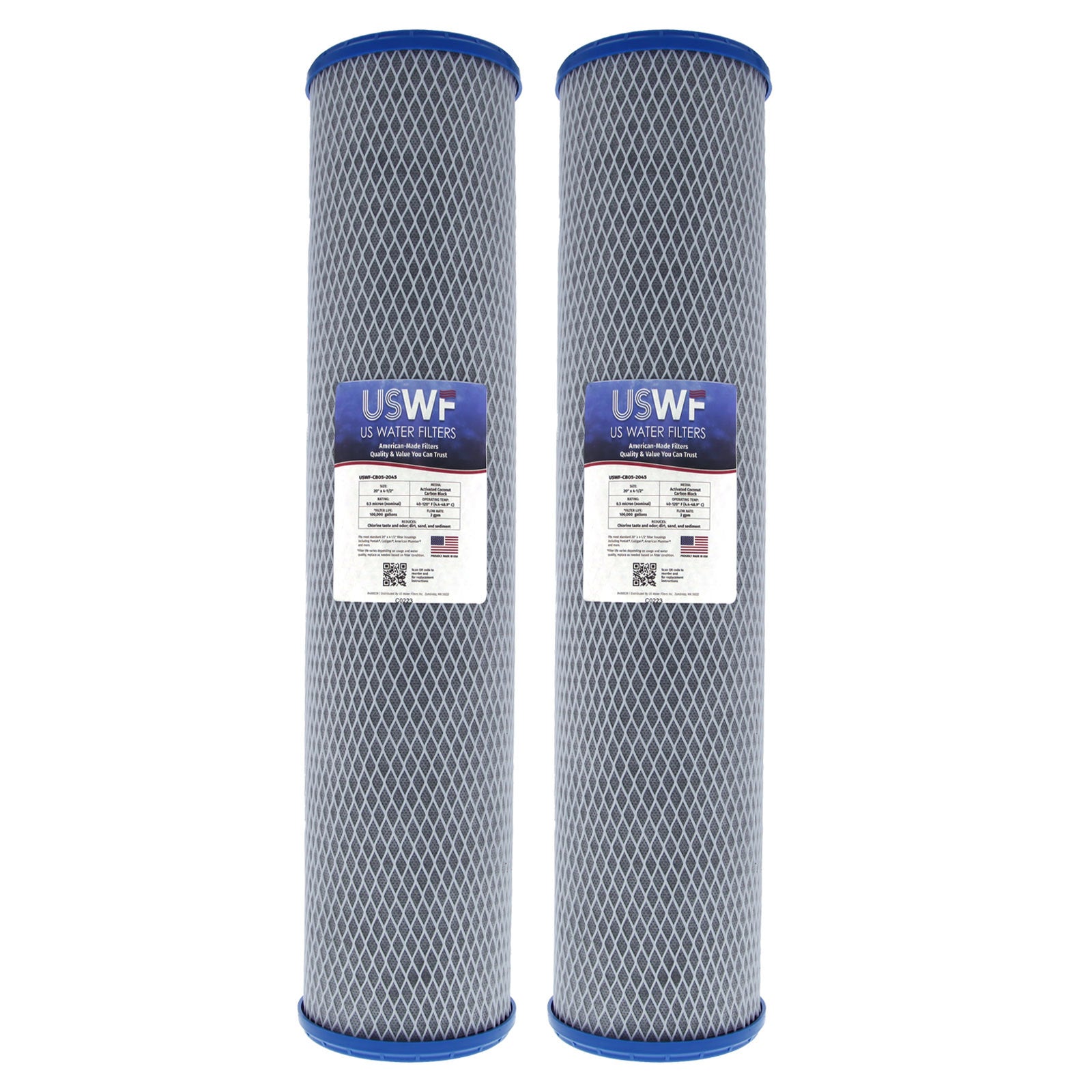 USWF Coconut Carbon Block Filter 0.5 Micron 20"x4.5" - Whole House Cartridges - 104.94 - DiscountFilterStore.com