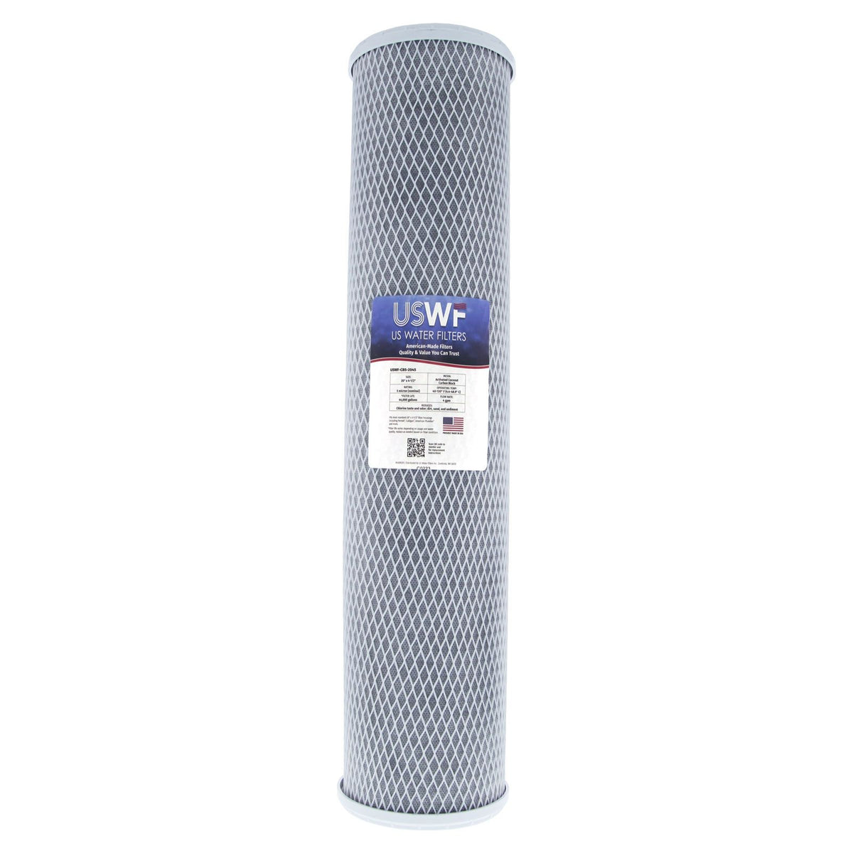 USWF Coconut Carbon Block Filter 5 Micron 20"x4.5" - Whole House Cartridges - 76.83 - DiscountFilterStore.com