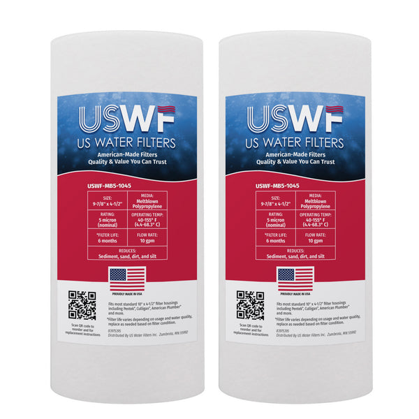 USWF 5 Micron 10"x4.5" Melt Blown Sediment Filter - Whole House Cartridges - 9.93 - DiscountFilterStore.com