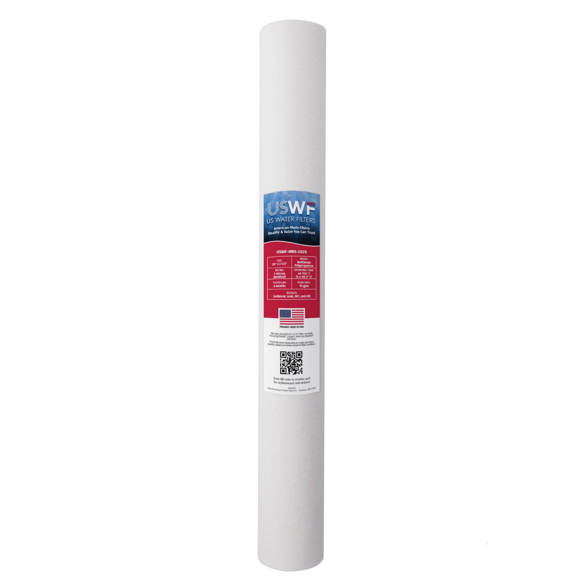USWF 5 Micron 20"x2.5" Melt Blown Sediment Filter - Whole House Cartridges - 7.13 - DiscountFilterStore.com