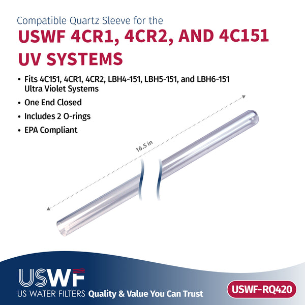 USWF RLQ-420HO UV Lamp/Sleeve Combo |  Fits the USWF 4C151/4CR2 UV System - Whole House Systems - 147.05 - DiscountFilterStore.com