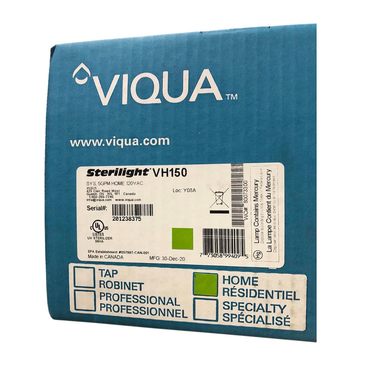 Viqua VH150 Whole House UV System - Whole House Systems - 578.0 - DiscountFilterStore.com
