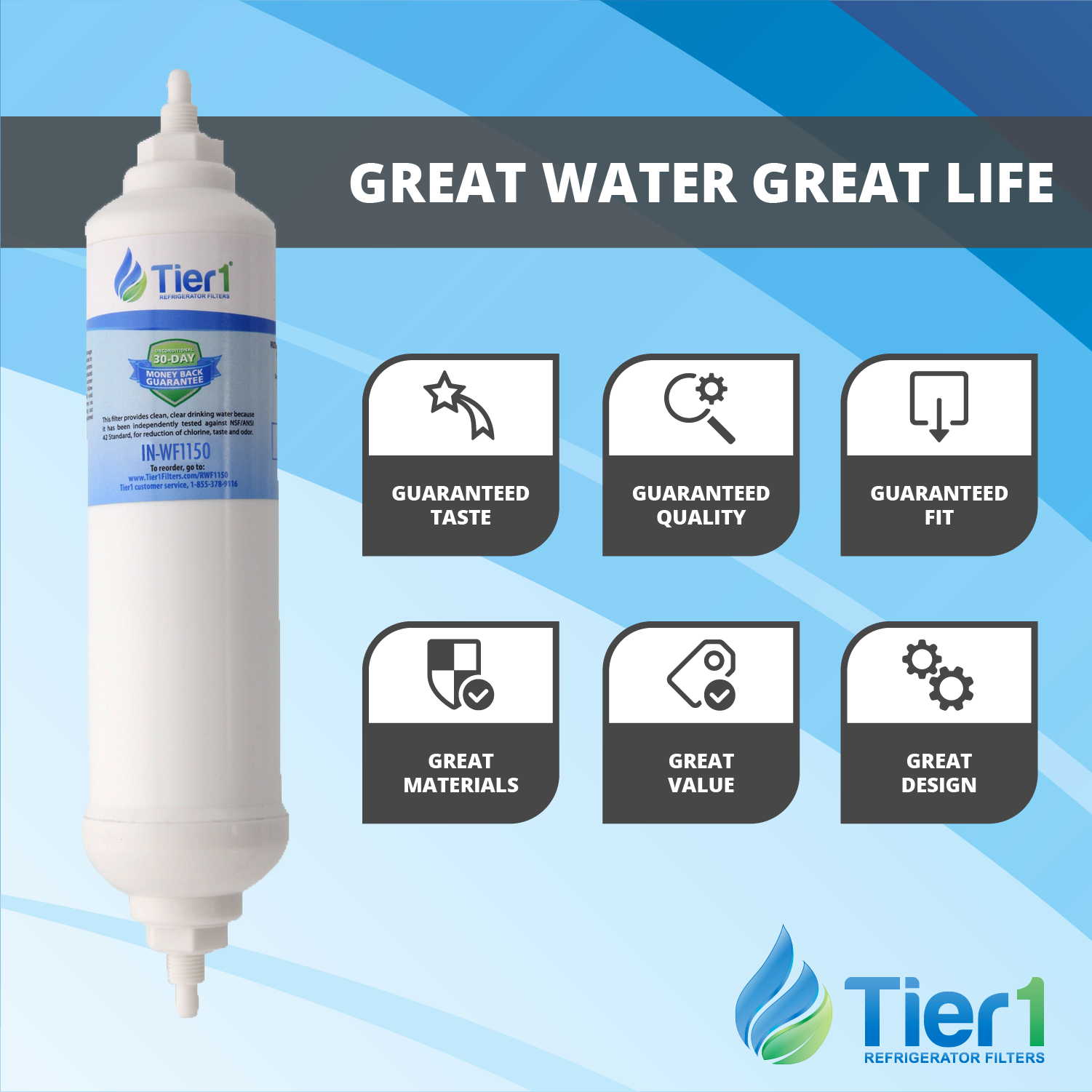 DA29-10105J Samsung Inline Water Filter Replacement by Tier1 - Inline & RO Filters - 11.28 - DiscountFilterStore.com