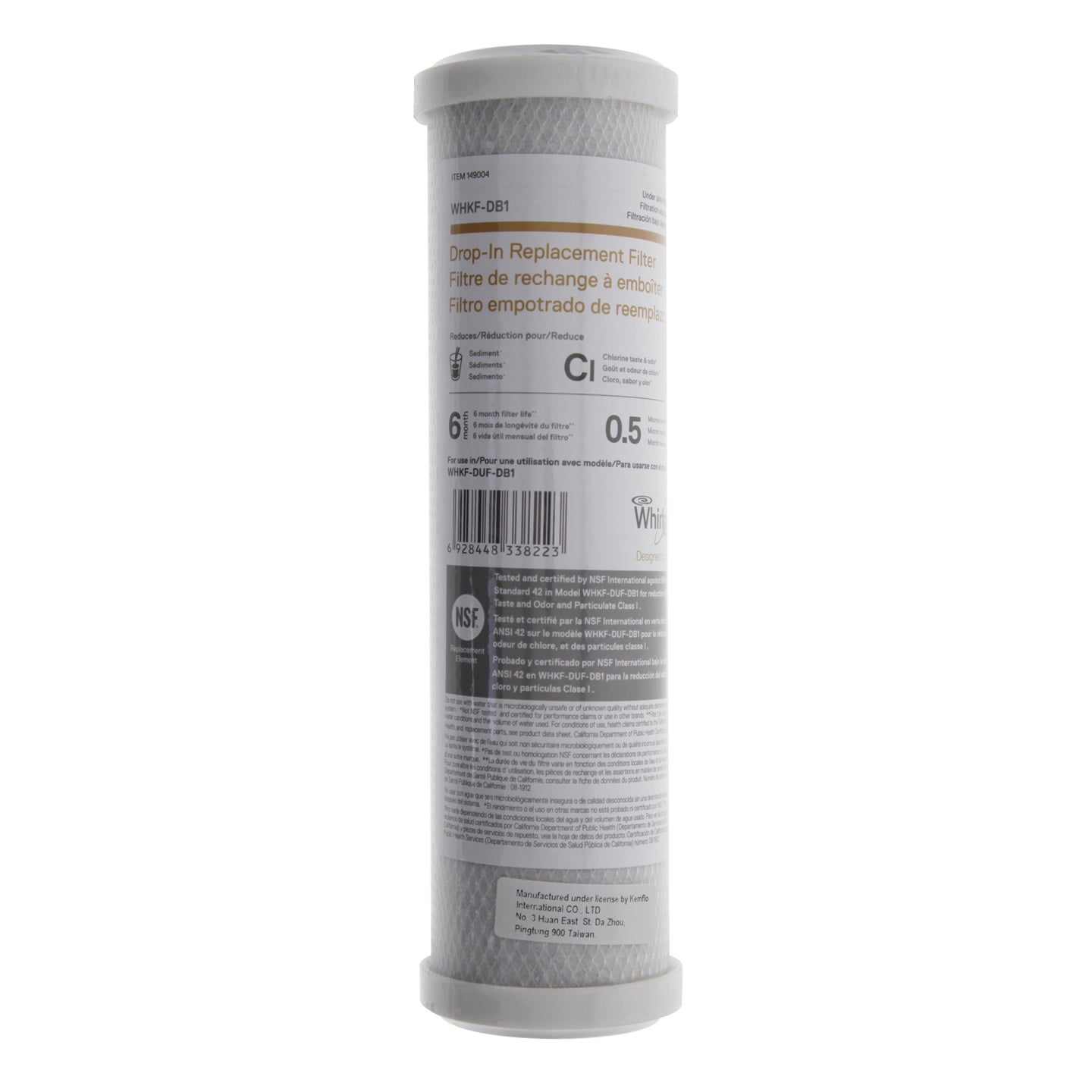 WHKF-DB1 Whirlpool Undersink Replacement Filter Cartridge - Whole House Cartridges - 26.99 - DiscountFilterStore.com